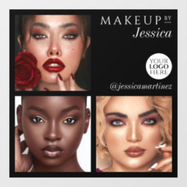 Vinilos Para Cristales Logotipo de foto negro 3 de tipografía elegante de