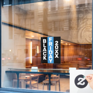 VINILOS PARA CRISTALES LOGOTIPO DE NEGOCIO DE VIERNES NEGRO MODERNO 20XX