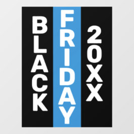 VINILOS PARA CRISTALES LOGOTIPO DE NEGOCIOS VIERNES NEGRO MODERNO 20XX