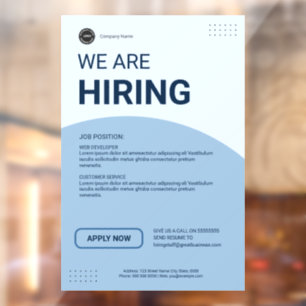 Vinilos Para Cristales Logotipo de Personalizado de empleo de empleo de e