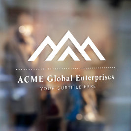 Vinilos Para Cristales Logotipo de promotor de bienes raíces modernos