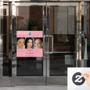 Vinilos Para Cristales Logotipo de secuencia de rosa sonrojado Foto Estud