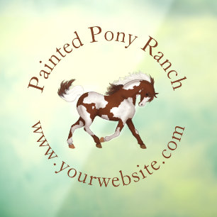 Vinilos Para Cristales Logotipo del Personalizado de caballos de pintura 