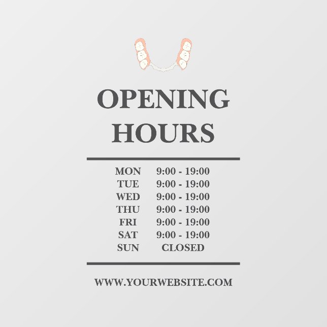 Vinilos Para Cristales Logotipo Dentist Tooth (Hoja)