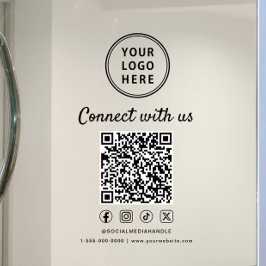 Vinilos Para Cristales Logotipo empresarial Conéctate con nosotros Crea t