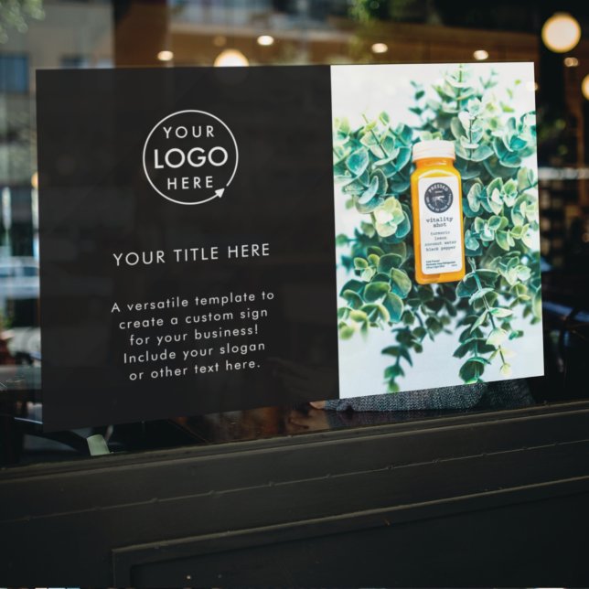 Vinilos Para Cristales Logotipo empresarial | Negro Promocional Elegante  (Subido por el creador)