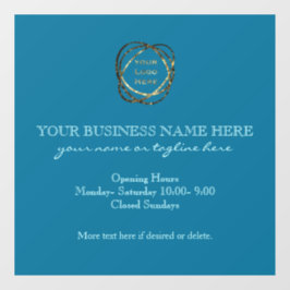 Vinilos Para Cristales Logotipo Empresarial Personalizado Moderno y Elega