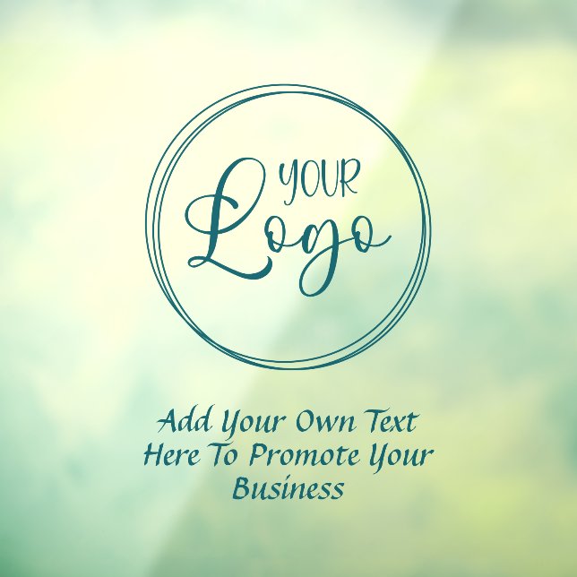 Vinilos Para Cristales Logotipo Empresarial Verde Promocional Texto (Hoja 3)