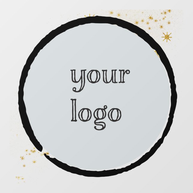 Vinilos Para Cristales Logotipo Personalizado Estrellas y Bandas (Hoja)