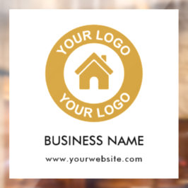 Vinilos Para Cristales Logotipo y texto comercial personalizado