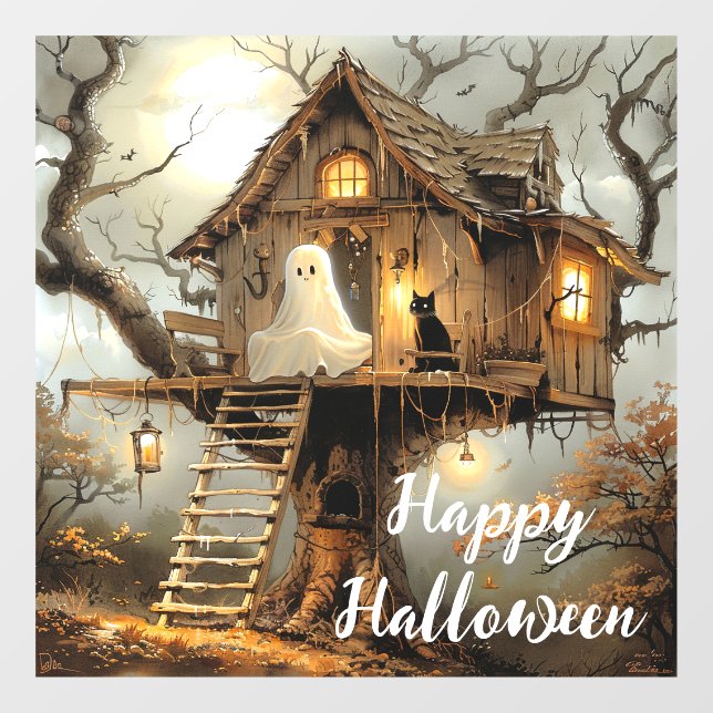 Vinilos Para Cristales Los clientes de la medianoche del Lantern Tree (Hoja)