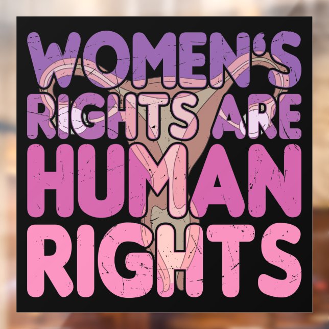 Vinilos Para Cristales Los derechos de la mujer son derechos humanos (Hoja 2)