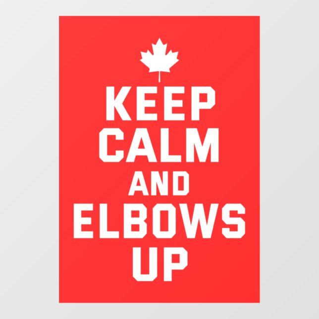 Vinilos Para Cristales Los Elbows Se Mantienen Tranquilos - Orgulloso Can (Hoja)