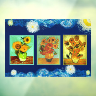 Vinilos Para Cristales Los famosos girasoles de Van Gogh