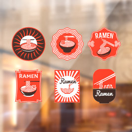 Vinilos Para Cristales Los Fideos Japoneses De Ramen Sirven Aquí Restaura
