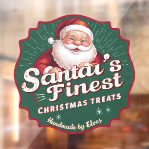 Vinilos Para Cristales Los mejores Navidades de Santa Claus tratan a la c