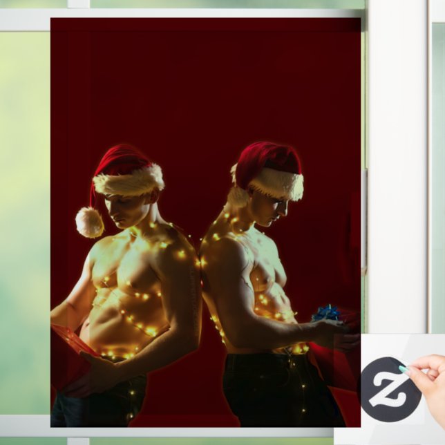 Vinilos Para Cristales Los Navidades sin camisa de SlipperyJoe (Hogar)