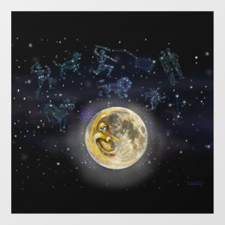 Vinilos Para Cristales Luna y constelaciones