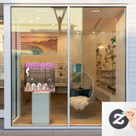 Vinilos Para Cristales Luxury Terracotta Gold Spa Beauty Wellness QR 