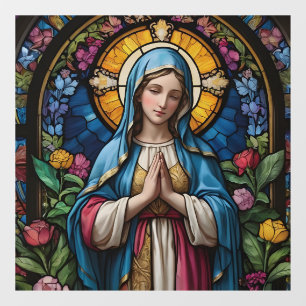 Vinilos Para Cristales Madre María Virgen de Vidrio Manchado Colorido