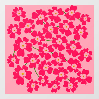 Vinilos Para Cristales Magenta potencia de las flores rosadas