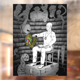 Vinilos Para Cristales Magia de Cubo con Monstruos