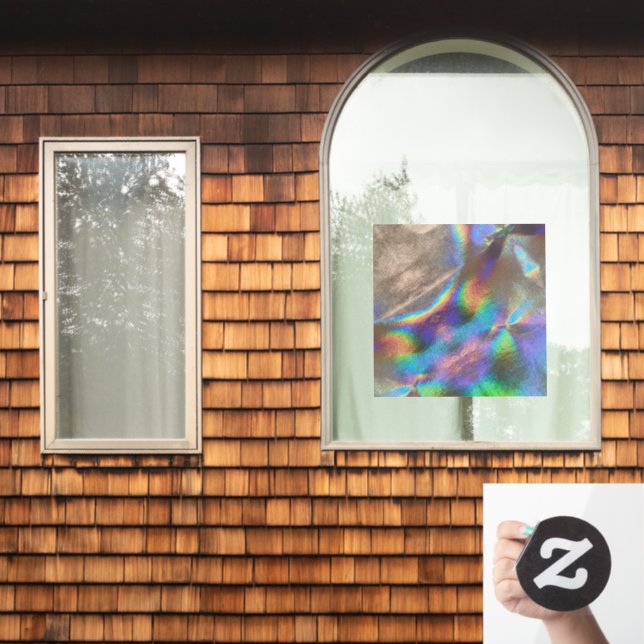 Vinilos Para Cristales Magnífico Faux Holographic Rainbow Window Cling (Ventana de inicio)