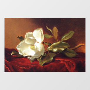 Vinilos Para Cristales Magnolia en terciopelo rojo, pintura famosa
