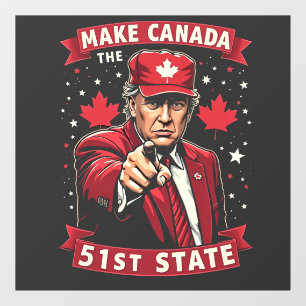 Vinilos Para Cristales Make America 51st State Canadian American