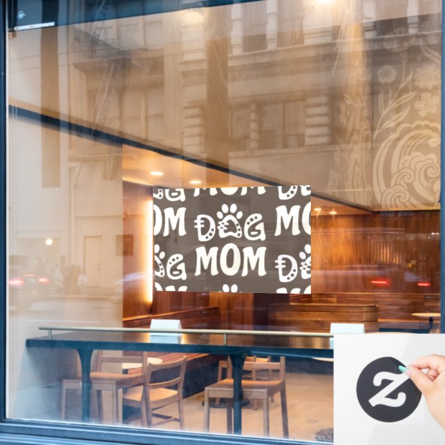 Vinilos Para Cristales Mamá Perro (Ventana de cafetería)