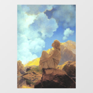 Vinilos Para Cristales Mañana de Maxfield Parrish 1922 Nube Azul Arte Fin