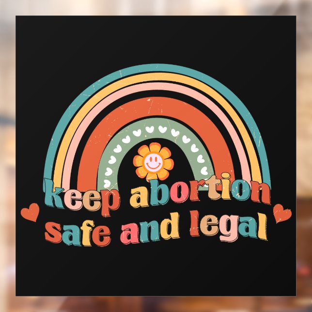 Vinilos Para Cristales Mantener El Aborto Seguro Y Legal (Hoja 2)