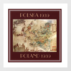 VINILOS PARA CRISTALES MAPA DE POLONIA DE 1939
