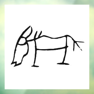 Vinilos Para Cristales Maravilloso caballo-zodiaco chino-#001-