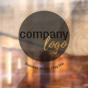 Vinilos Para Cristales MARCA personalizado DE NEGOCIOS LOGO Y SLOGAN COMP