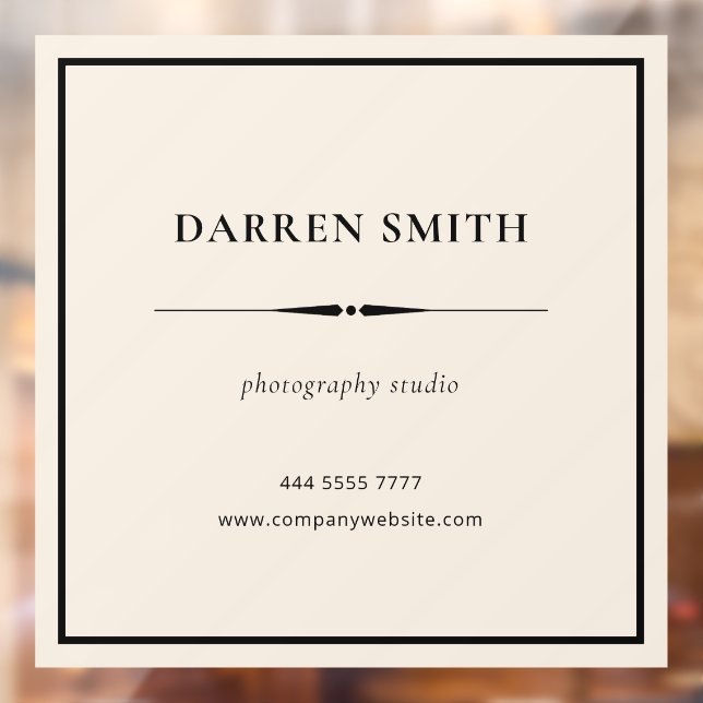 Vinilos Para Cristales Marco neutro para la oficina comercial (Hoja 2)