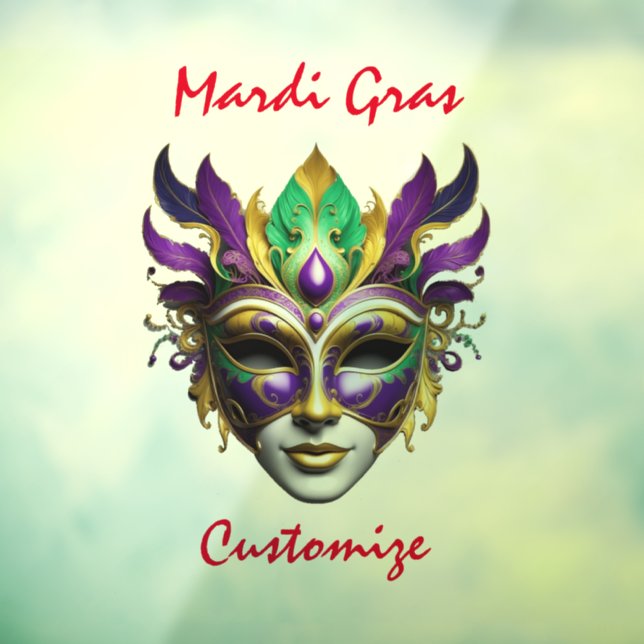 Vinilos Para Cristales Mardi Gras Mask Thunder_Cove (Hoja 3)