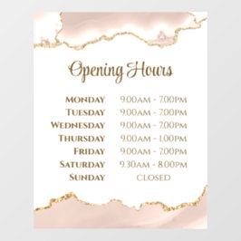 Vinilos Para Cristales Marfil Rubor Agate Abriendo Horas Ventana Cling