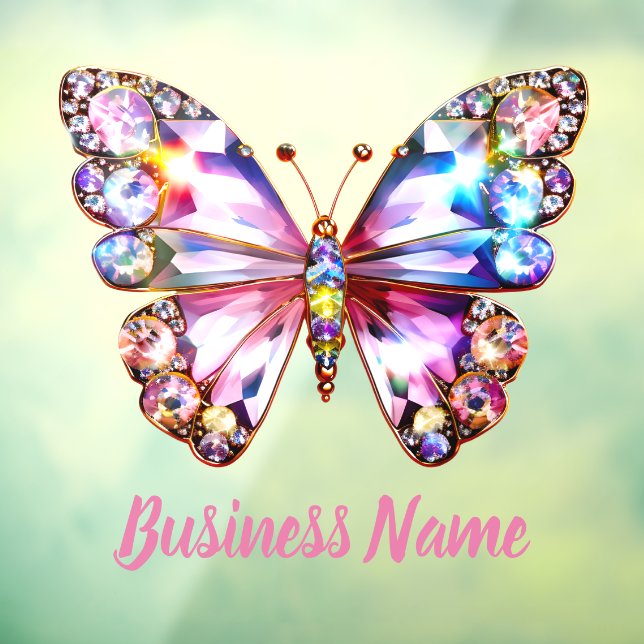 Vinilos Para Cristales mariposa colorida (Hoja 3)