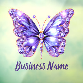 Vinilos Para Cristales mariposa gemas lavanda púrpura 