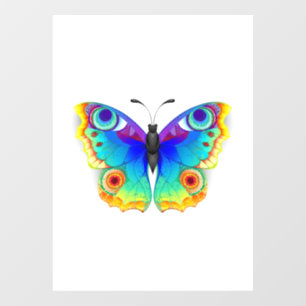 Vinilos Para Cristales Mariposa Pavo Real Ojo de Arcoíris