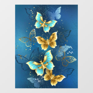 Vinilos Para Cristales Mariposas doradas