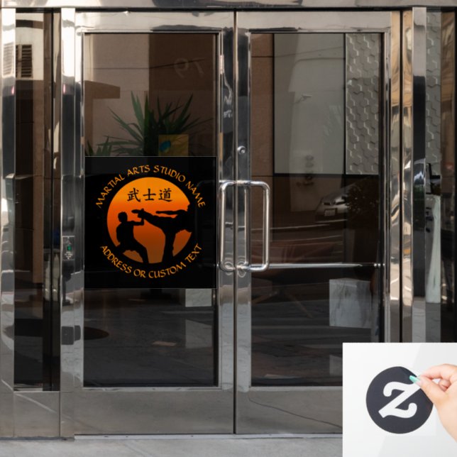 Vinilos Para Cristales Martial Arts Karate Taekwondo Kung Fu Dueño del es (Puerta de oficina)