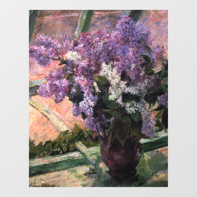 Vinilos Para Cristales Mary Cassatt - Lilacs en una ventana (Hoja)