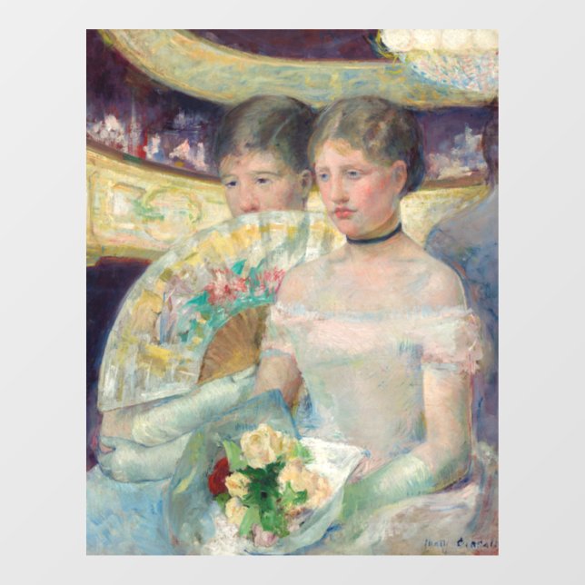 Vinilos Para Cristales Mary Cassatt - The Loge (Hoja)