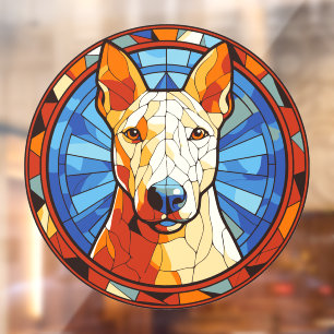 Vinilos Para Cristales Mascota de vidrio falso teñido raza de perro Bull 