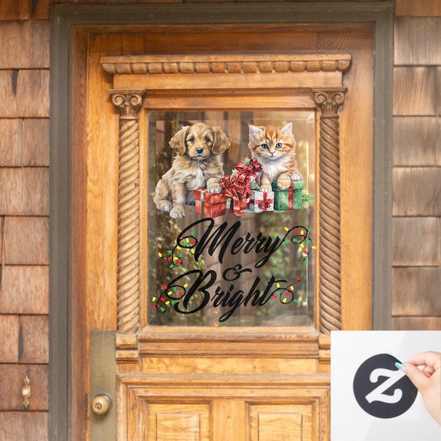 Vinilos Para Cristales Mascotas Cerezos Y Brillantes (Puerta de casa)