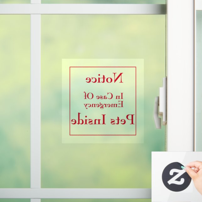 Vinilos Para Cristales Mascotas en el interior de la ventana (Hogar)