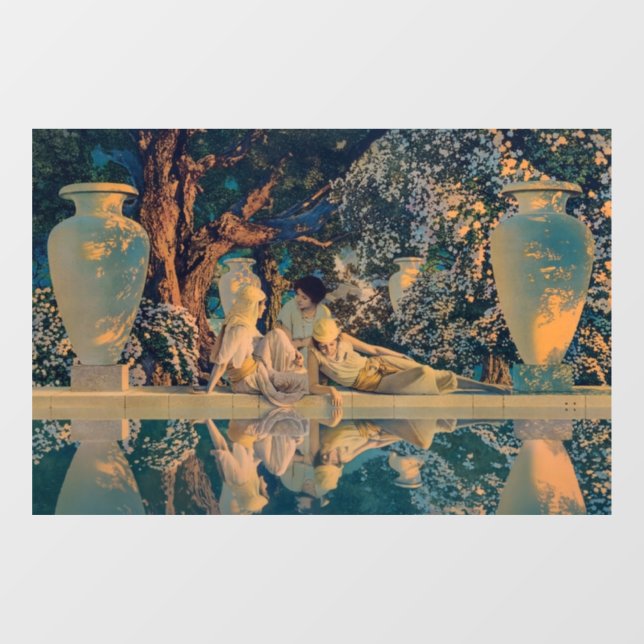 Vinilos Para Cristales Maxfield Parrish El Jardín de Alá 1918 Arte Fino (Hoja)