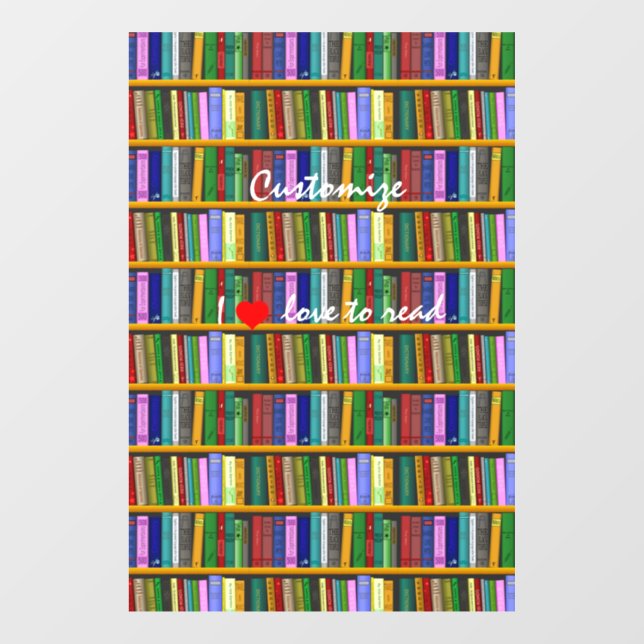 Vinilos Para Cristales Me encanta leer Books Thunder_Cove (Hoja)